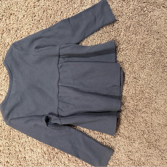 Charming Blue Long Sleeve Kids Top - Picture 4 of 4